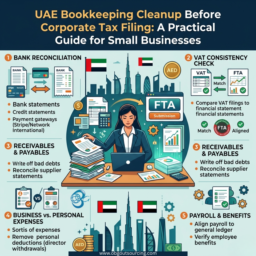 UAE Bookkeeping Cleanup Before Corporate Tax Filing