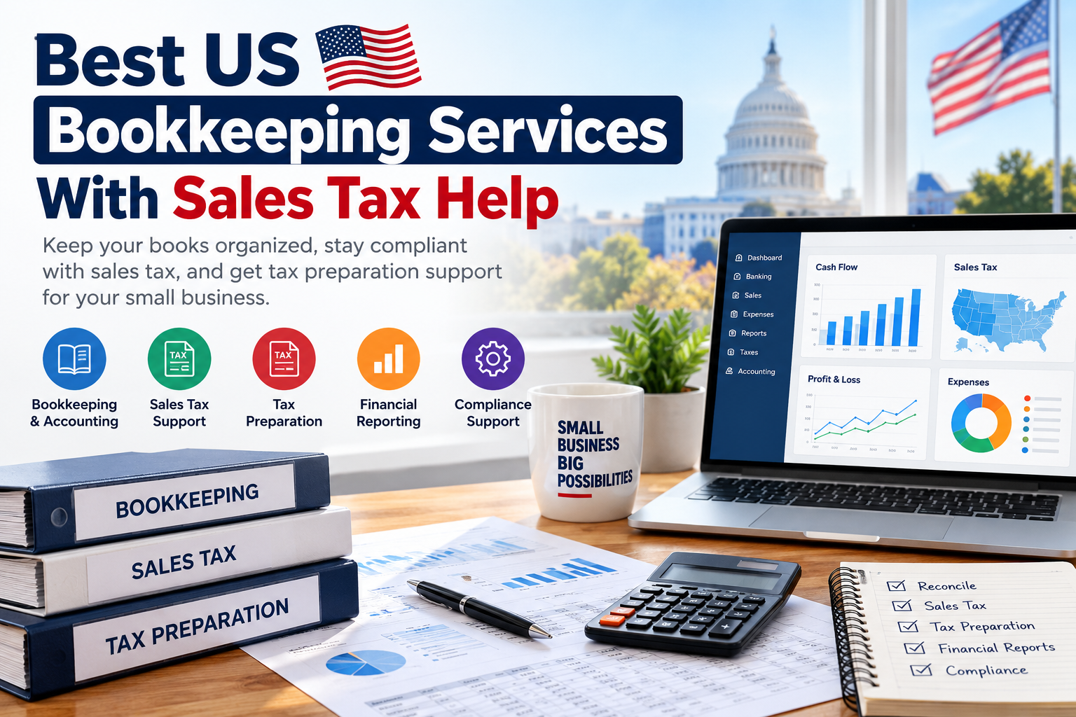 Best Bookkeeping and Sales Tax Services for US Businesses