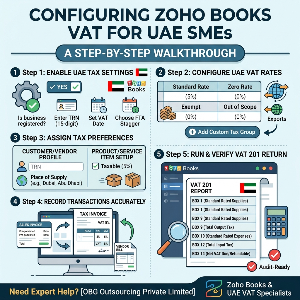 How to Configure Zoho Books VAT for UAE SMEs