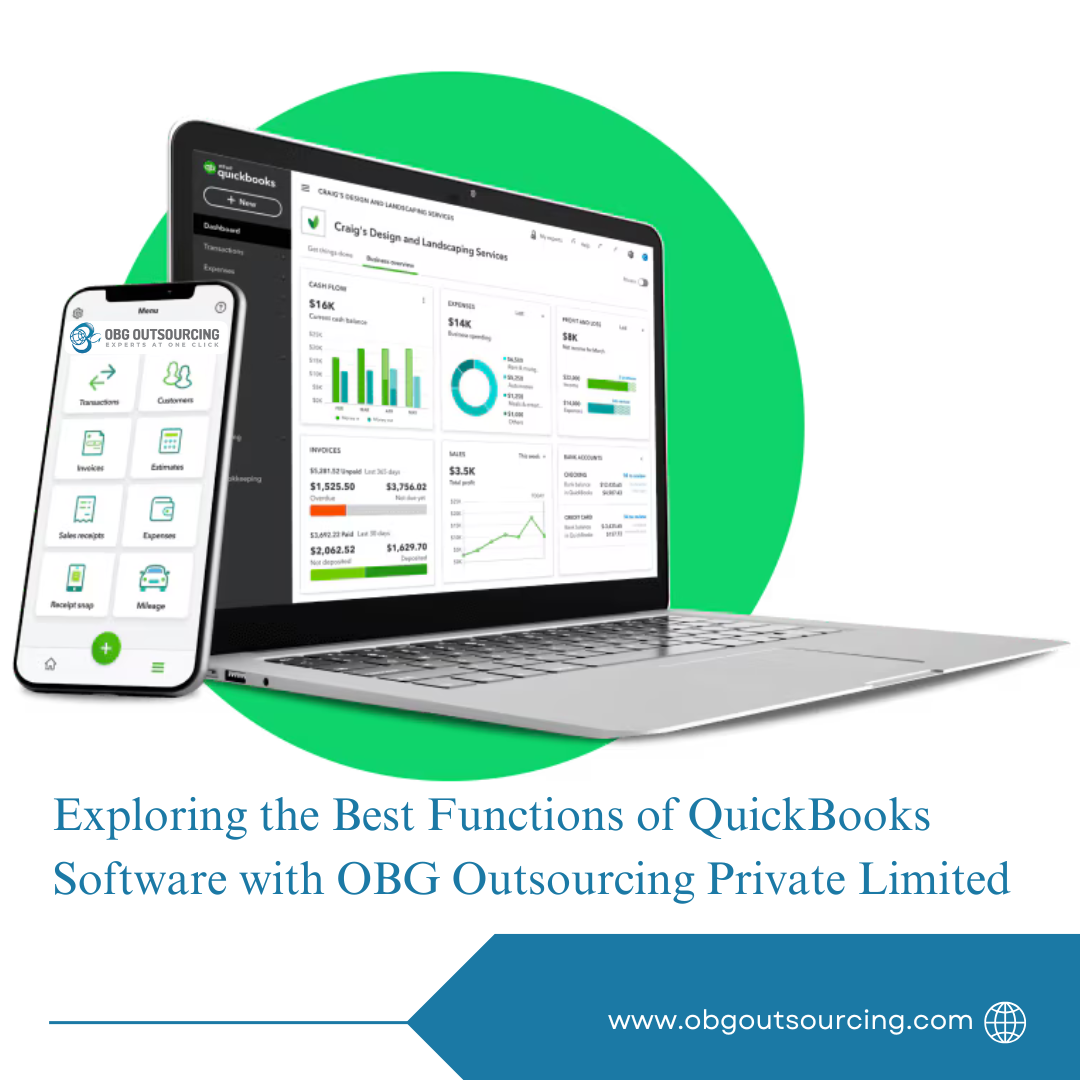 Exploring the Best Functions of QuickBooks Software with OBG Outsourcing Private Limited