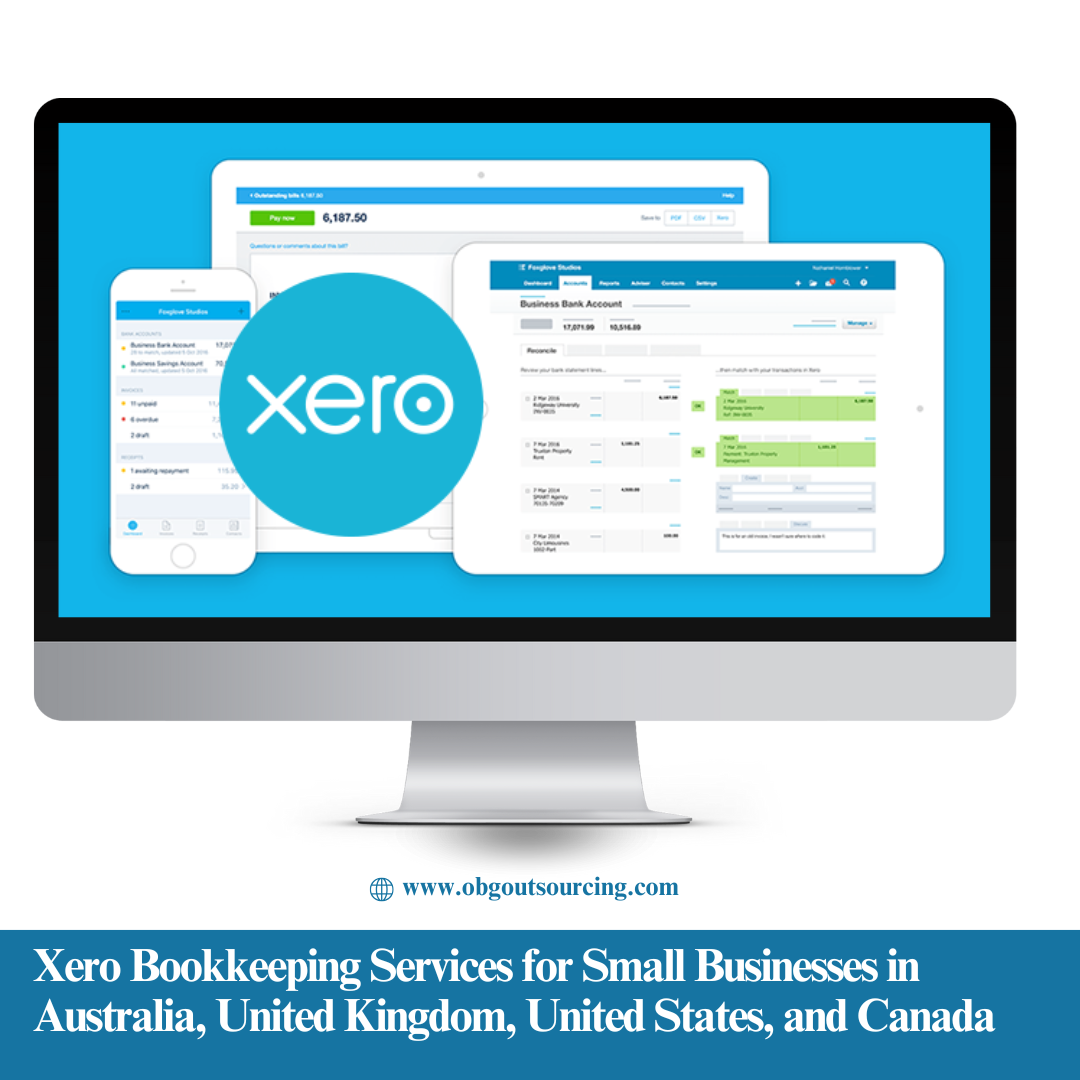 Xero Bookkeeping Services for Small Businesses in Australia, United Kingdom, United States, and Canada