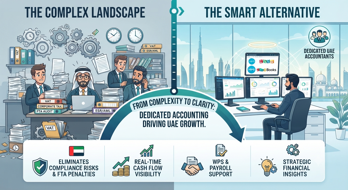 Hire Dedicated UAE Bookkeepers & Accountants