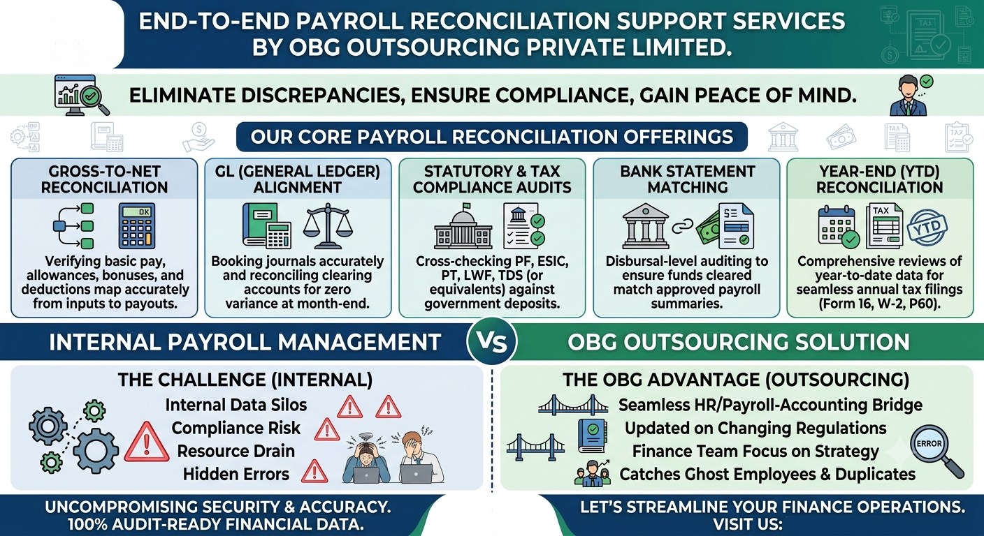 Payroll reconciliation support 
