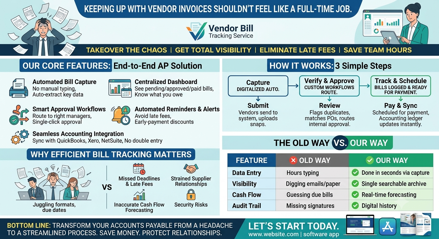 Vendor bill tracking